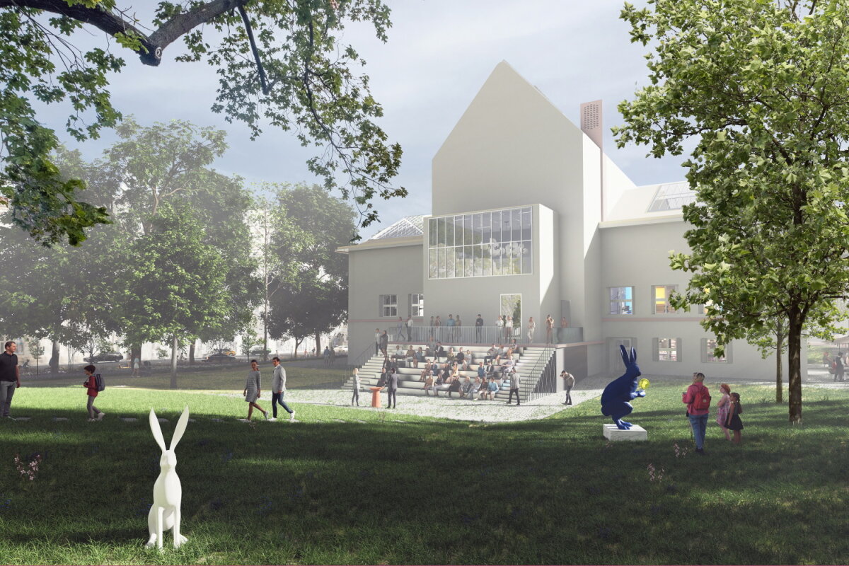 Předprostor Domu umění a park Koliště